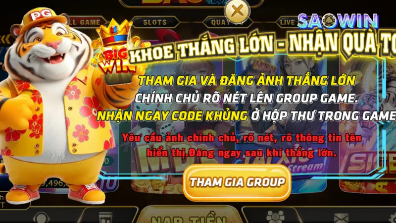 Saowin – Cổng game giải trí đáng tin cậy của người chơi game trực tuyến